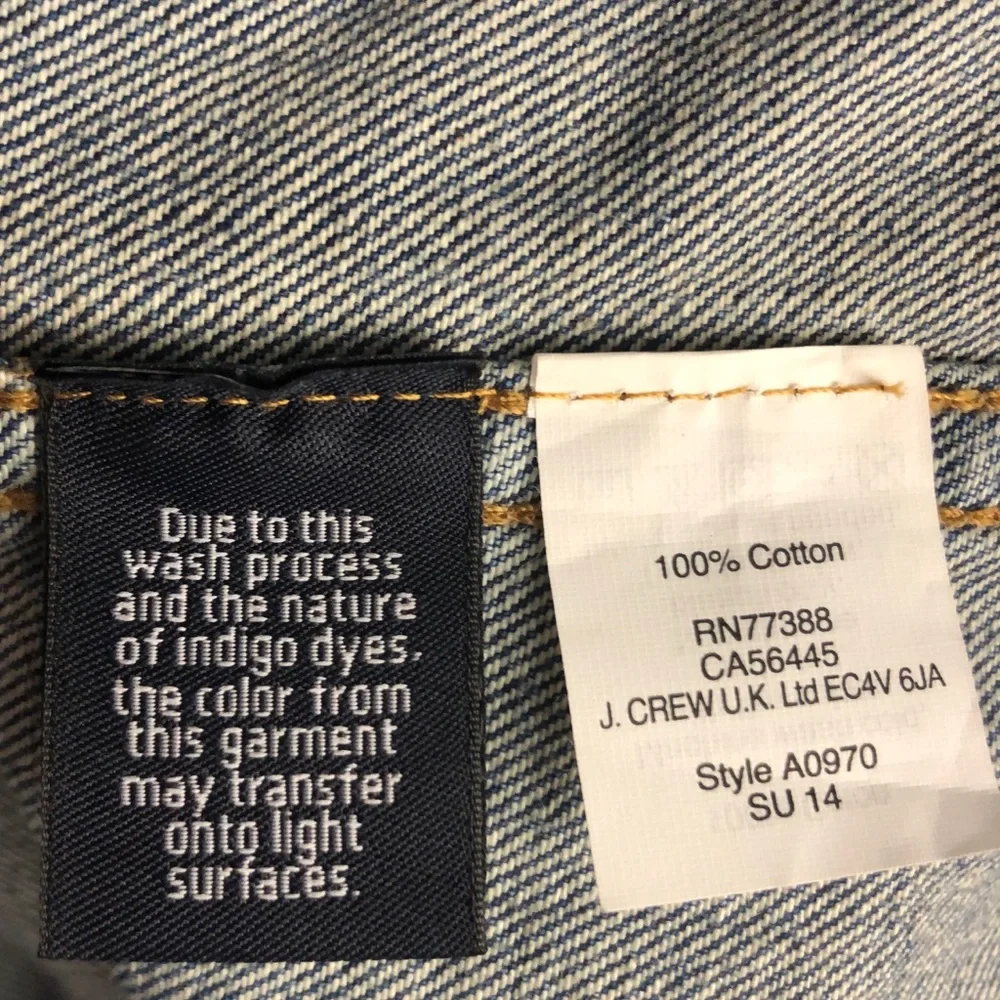 J. Crew Washed Denim Sleeveless Vest - Light Blue